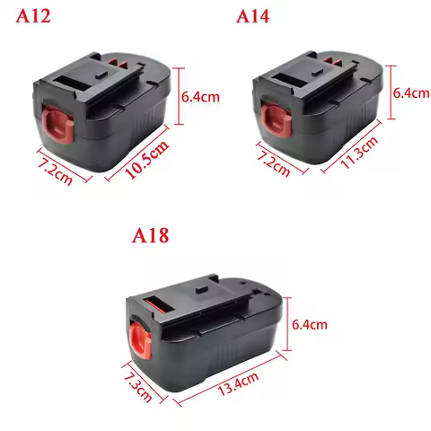 Plastic Case Shell Box A12 A14 A18 Housings For Black Decker 12V 14.4V 18V NI-CD/MH Battery A12-X A1