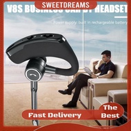 V8S Business Bluetooth-compatible Headset Wireless Earphone Earhook Earbud with Mic
