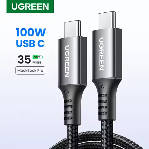 UGREEN PD100W USB C Cable Type C to Type C for iPhone 17 Laptop MacBook Samsung S26 Fast Charging Ch