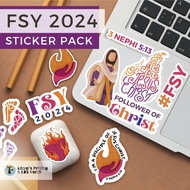 FSY 2024 inspired vinyl sticker pack LDS waterproof stickers