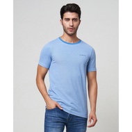 HIJAU MCB T-shirt Man Regular Basic Rib Blue Green T-shirt | 0130093.31093