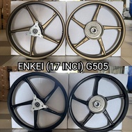(17 INCI) (NVX 155) ENKEI (G505) SERIES * 5 batang * SPORT RIM YAMAHA NVX 155 nvx v1 v2 N 500 GOOD Q