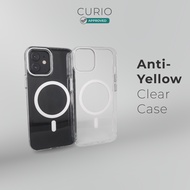 CURIO Clear Case - Magnetic Anti-Yellow, Ultra Clear & Shockproof Hard Cover