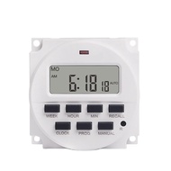 120VAC 7日間毎週プログラム可能なデジタル電子ランプタイマースイッチ (Color : TM618H-1 120V timer)