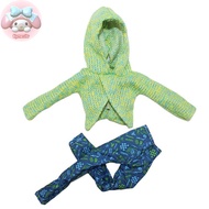 Flym 1SET 30cm Doll Dress Winter Dress Set Doll Dressing Doll Gift 1:6 Doll Dress  Pants Set EN