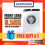 [FREE GIFT] Samsung Washing Machine 8.5KG WW85T504DTT Front Load Washer WW85T504DTT/FQ with AI Ecobubble Mesin Basuh