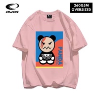 OMOS 260GSM Oversized T-Shirt Panda