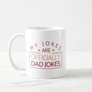 Officially Dad Jokes Coffee Mug Glass