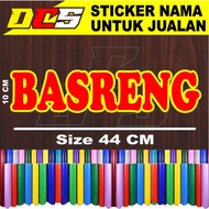 CUTTING STICKER BASRENG WRITING STICKER STICKER FOR SALES NAME STICKER ALREADY IN TWO COLORS