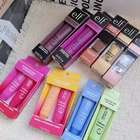 Elf Lip Gloss Mango-Watermelon Mint-Chocolate Lip Balm Long Lasting Moisturizer Nourish Glow Reviver