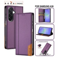 LEATHER CASE FLIP SAMSUNG A36 - LEATHER FLIP CASE FOR SAMSUNG A36 REUS