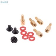 Cool3C 60Pcsputer PC Case Motherboard Riser Screws 6-32-M3 Insulation Washers For Case Fans 6.5mm Br