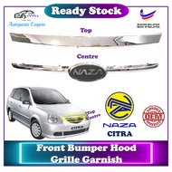 【 Naza Citra 】 Front Bumper Grille Chrome Moulding Garnish / Top or Centre Part ( Made in Malaysia )