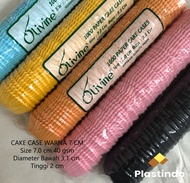 Cake Case 7 cm Diameter 31 cm Warna | CUP CASE BAKING GLASSINE COLOR | Cup Kue Baking Murah