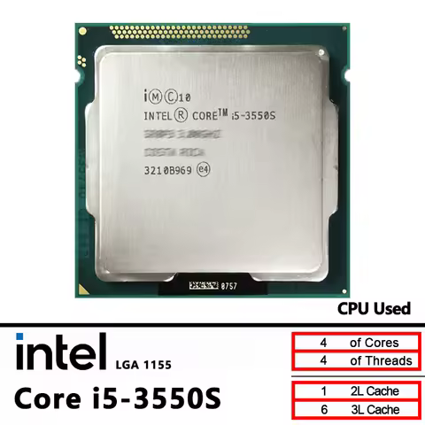 Intel Core i5-3550S i5 3550s 3.0 GHz Quad-Core Quad-Thread CPU Processor 65W LGA 1155