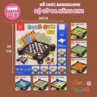 Chess Box, Seahorse, Checkers, Snake Climbing Ladder, 8 In 1 Chinese Chess, Boardgame Game