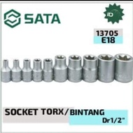 SOCKET BINTANG 13705 - 1/2" DR. TORX SOCKET E18 SATA