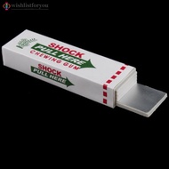 Wishlistforyou Safety Electric Shock Shocking Chewing Gum Joke Toy B8X8