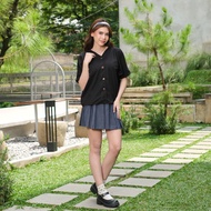 Yoenik Apparel Kikan Shirt Tops Black M14381 R1S2 - Top Nursing FriendlyWanita Oversize Blouse