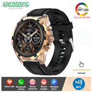 2024 New For Huawei Xiaomi Men Smartwatch Bluetooth Call 1.43" AMOLED HD Screen IP67 Waterproof 390M