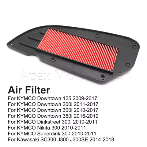 Motorcycle Air Filter Intake Cleaner For KYMCO Downtown 125 200i 300i 350i Nikita Superdink 300 For 