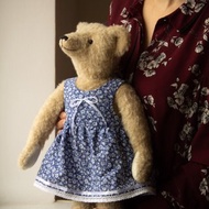 數碼 43 公分或 16-18 吋泰迪熊連身裙圖案 pdf 英文版，附教學