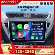 Android 15 Qualcomm Car Radio Multimedia Player For Peugeot 301 2013 2014 2015 2016 Auto Carplay Car