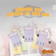 Desktop Battery Charger USB Charger AA AAA A2 A3 3 Slot MONDELLA Battery Charger