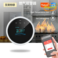 【優選】wifi燃氣報警器廚房煤氣洩漏報警器電磁閥可燃氣體檢測儀家用