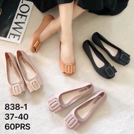 Jelly Flat Ribbon Shoes 838-1 Import