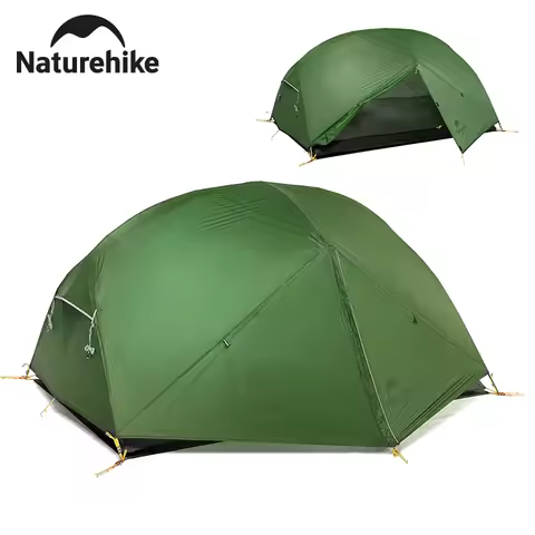 Naturehike Mongar 2 Person Backpacking Tent 210T Ultralight Travel Tent Waterproof Hiking Survival O
