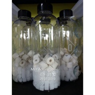 1L bottle with K1 10cm & Bioring filter media