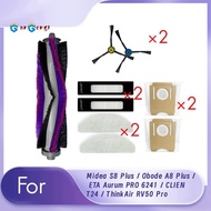 9 Pcs for  S8 Plus / Obode A8 Plus / ETA  PRO 6241 / CLIEN T24 / ThinkAir RV50 Pro Sweeper Roller Si