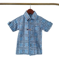 BATIK HUZA - KEMEJA BATIK LENGAN PENDEK ANAK HEM ARVIN ANAK LIS (SK)