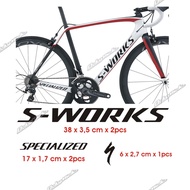 Cutting sticker S-WORKS stiker sepeda