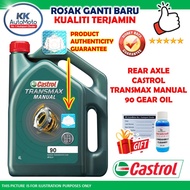 Jamin Genuine Original Minyak Belakang Rear Axle Castrol Transmax Manual 90 Gear Oil - 4L Lorry Lori