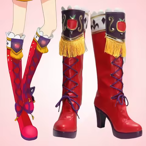 New Aikatsu! cos Hikami Sumire Cosplay shoes Red Accessory Prop high heels shoes Idol Customised sho