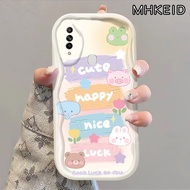 MHKEID Casing Hp OPPO A31 2020 A8 Case pola pelangi menyenangkan Softcase sederhana Casing HP untuk 