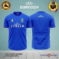 Microfiber QualityTshirt Baju Jersey Euro ITALIA 2024 Baju Graphic Tee