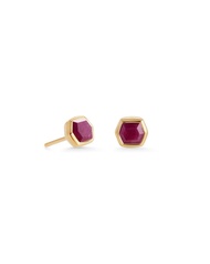Davie Stud Earrings in 18K Gold Vermeil, Fine Jewelry for Women