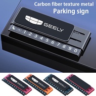Geely car Temporary parking card luminous digital number transfer license plate ornament Suitable fo