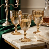[6PCS] 300ML High Quality Diamond Goblet Beverages Wine Glass/Drinkware