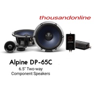 ALPINE DP-65C DP SERIES 6.5" INCH 2-WAY COMPONENT SPEAKER 240 WATTS PEAK POWER 50 WATTS RMS POWER