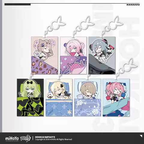 Game Honkai Impact 3 Good Night Hyperion Theme Cosplay Acrylic Cartoon Pendant Anime Keychain Rita M