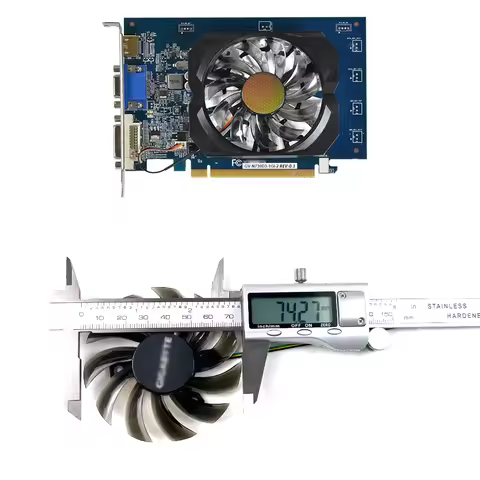 Cooling 75MM 3PIN PLD08010S12H For GIGABYTE GT440 GT610 GT730 GT760 GT 630 Fan HD 6850 GT 730 760 63