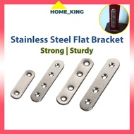 Home King Thickened Solid Stainless Steel Flat Bracket Angle Bracket Flat Shape Shelf Bracket Rak