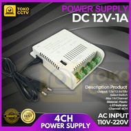 Hikvision 12V 4CH Power Supply Switching CCTV PSU Adapter Power Adapter 12V Power Supply