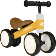[color option] Retrospec Cricket Baby Walker Balance Bike with 4 Wheels for Ages 12-24 Months