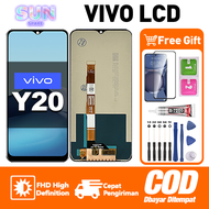 LCD VIVO Y20 Y20s Y12s Y15s Y20 SG Y01 Original asli hp Touchscreen Mencegah Layar Meledak FHD Kuali