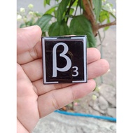 LABE | LOGO LOGO | EMBLEM | B3 3D RAISED